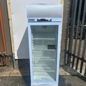 Upright Glass Door Fridge with Canopy