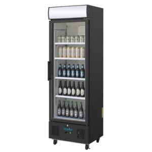 Polar G-Series Upright Display Fridge 368Ltr Black GH427-02